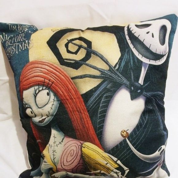 Halloween Pillow Covers Sally & Jack Set of 2 - Picture 1 of 6
